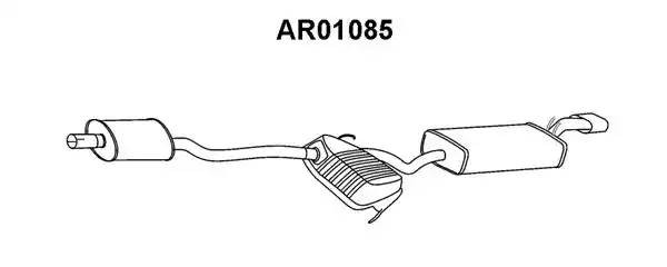 Глушитель выхлопных газов конечный AR01085 VENEPORTE