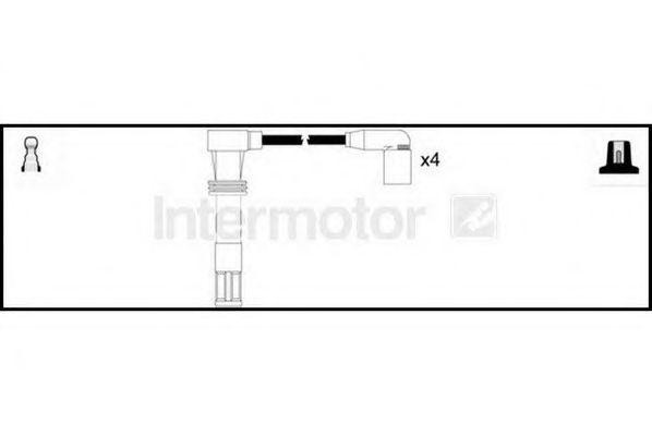 Ккомплект проводов зажигания 73751 STANDARD