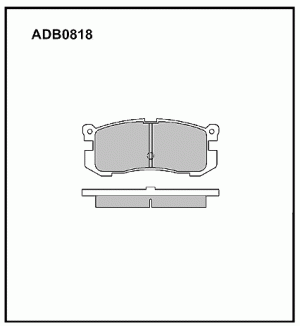 Колодки тормозные дисковые ADB0818 ALLIED NIPPON