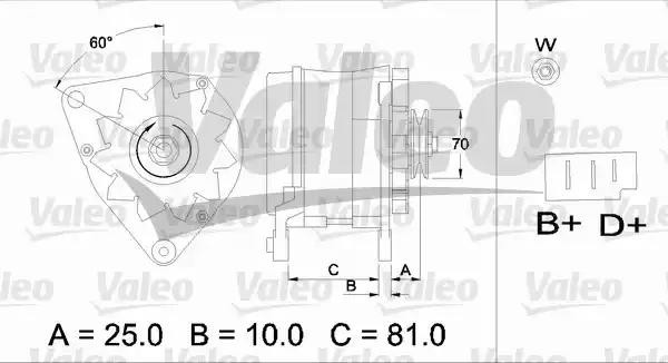 Генератор 436180 VALEO PHC