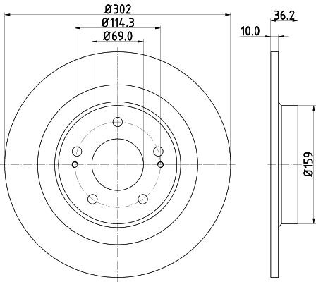 Конденсатор, кондиционер 8FC 351 036-341 HELLA