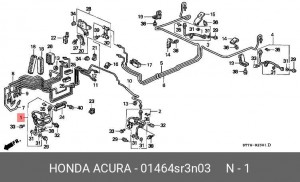 Тормозной шланг 01464SR3N03 HONDA