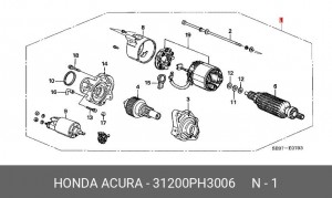 Стартер 31200PH3006 HONDA