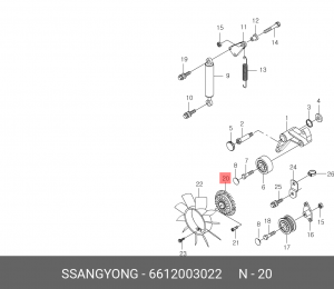 Деталь 6612003022 SSANG YONG