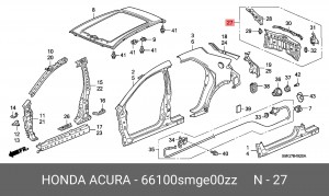 Деталь 66100SMGE00ZZ HONDA