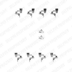 Комплектующие, колодки дискового тормоза LX0242 DELPHI