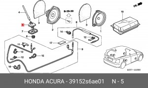 Деталь 39152S6AE01 HONDA