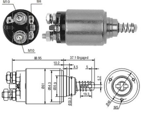 Тяговое реле, стартер 940113050189 MAGNETI MARELLI