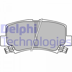 Комплект тормозных колодок, диско LP1439 DELPHI