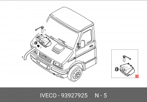 Бачок, радиатор 93927925 IVECO