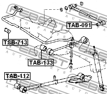 Сайлентблок заднего рычага TAB-112 FEBEST