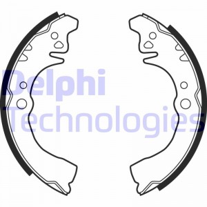 Комплект тормозных колодок LS1875 DELPHI