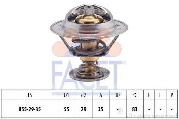 Термостат, охлаждающая жидкость 7.8323S FACET