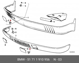 Скоба 51 71 1 910 956 BMW