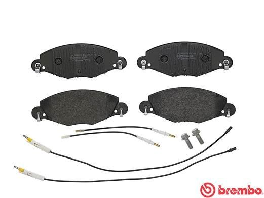 Комплект тормозных колодок, диско P61072 BREMBO