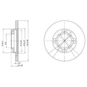 Тормозной диск BG3083 DELPHI