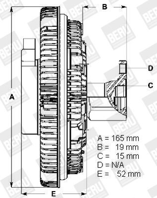 Сцепление, вентилятор радиатора LK043 BERU