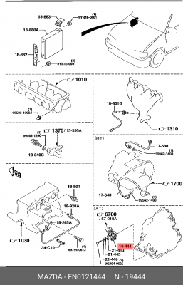 Датчик КПП FN01-21-444 MAZDA