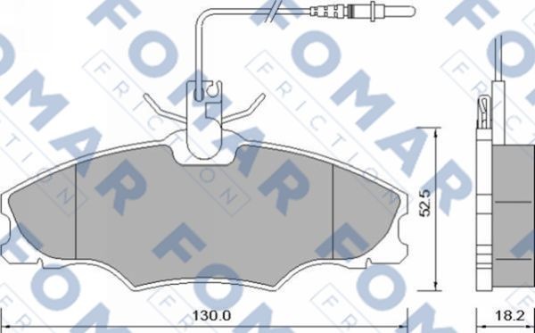 Колодки тормозные дисковые 51637381 ROULUNDS BRAKING