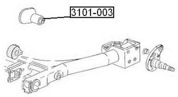 Сайлентблок задней балки 3101-003 ASVA