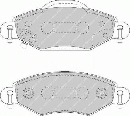 Комплект тормозных колодок, диско FSL1513 FERODO