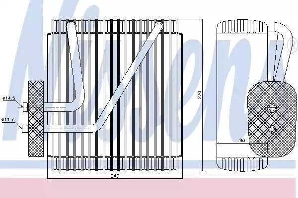 Испаритель, кондиционер 92161 NISSENS