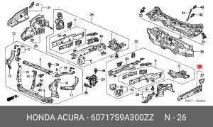 Деталь 60717S9A300ZZ HONDA