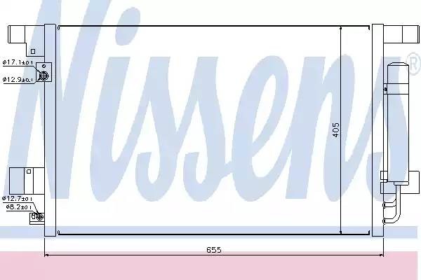 Конденсатор, кондиционер 940029 NISSENS