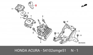 Ручка рычага переключения передач 54102SMGE51 HONDA