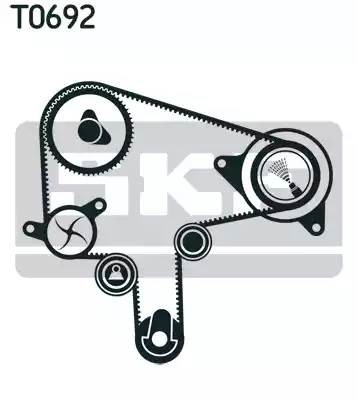 Комплект ремня ГРМ VKMS94612 SKF