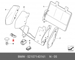 Держатель проводов 52 10 7 143 161 BMW