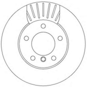 Тормозной диск 562313B BENDIX JURID