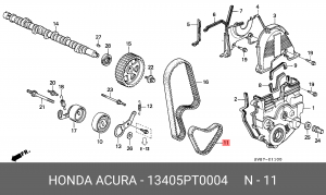 Ремень ГРМ 13405-PT0-004 HONDA