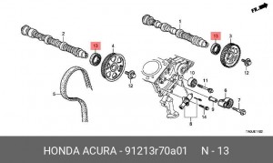 Сальник распредвала 91213R70A01 HONDA