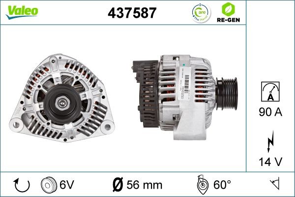 Генератор 437587 VALEO PHC