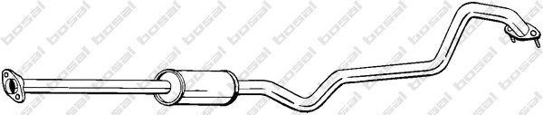 Средний глушитель выхлопных газов 288-073 BOSAL
