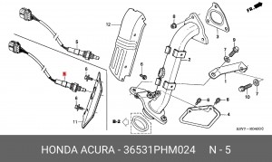 Лямбда-зонд 36531PHM024 HONDA