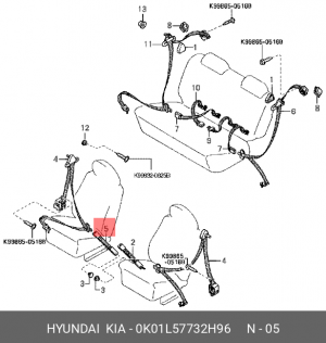 Деталь 0K01L57732H96 HYUNDAI KIA