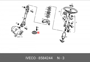 Манжета, колонка рулевого управления 8584244 IVECO