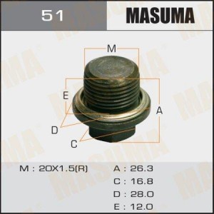 Пробка слива масла 51 MASUMA