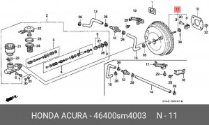 Усилитель тормозной системы 46400SM4003 HONDA