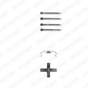 Комплектующие, колодки дискового тормоза LX0263 DELPHI