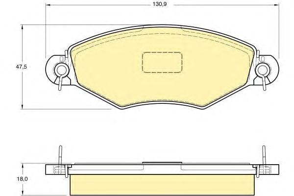 Комплект тормозных колодок, диско 6113614 GIRLING