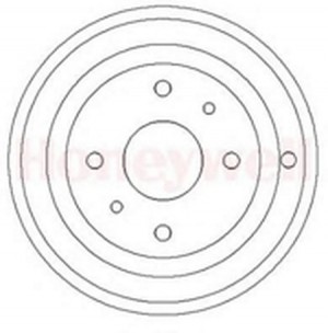 Тормозной барабан 329222B BENDIX JURID