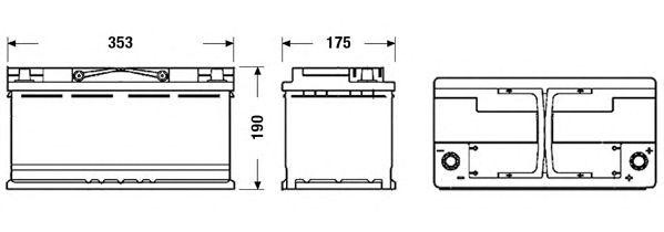 Батарея аккумуляторная EK920 EXIDE