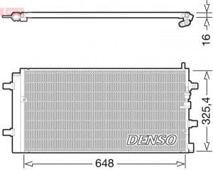 Конденсатор, кондиционер DCN02002 DENSO