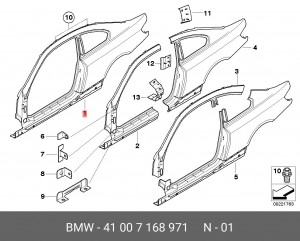 Деталь 41 00 7 168 971 BMW