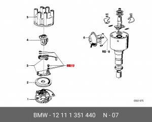 Ремкомплект, генератор 12 11 1 351 440 BMW