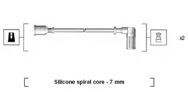 Ккомплект проводов зажигания 941095600600 MAGNETI MARELLI