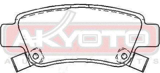 Колодки тормозные дисковые AKD-8177 AKYOTO